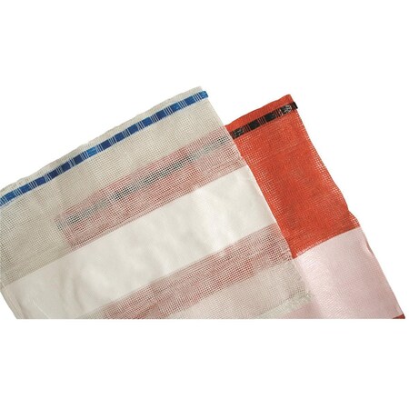 Farber Bag & Supply Co Mesh Bags with Drawtape, 24"L x 22"W, PK25 22X24 RED PLSC MESH BAG